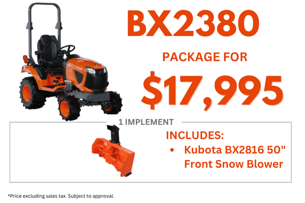 BX2680 Tractor Package and Snowblower